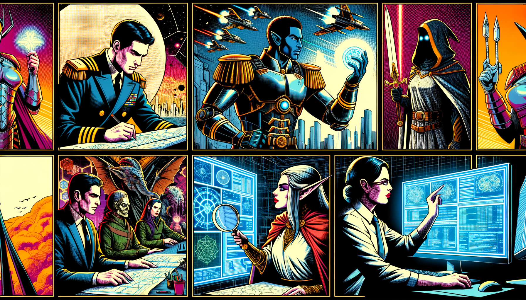 The build sequence: PRD → Picard Orients → Stark + Galadriel Build → Batman Tests → Kenobi Secures → Kusanagi Deploys → You're Here